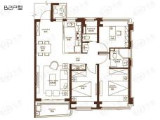 保利熙悦3室2厅2卫户型图