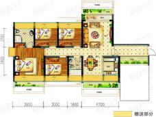 庆豪·万景峯4室2厅2卫户型图
