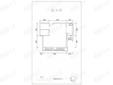 首开龙湖天璞商铺2室2厅1卫户型图