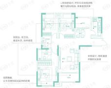 正弘中央公园3室2厅2卫户型图