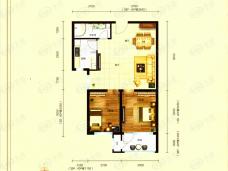 中铁秦皇半岛2室1厅1卫户型图
