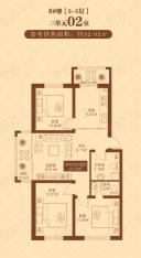 青年城邦3室2厅1卫户型图