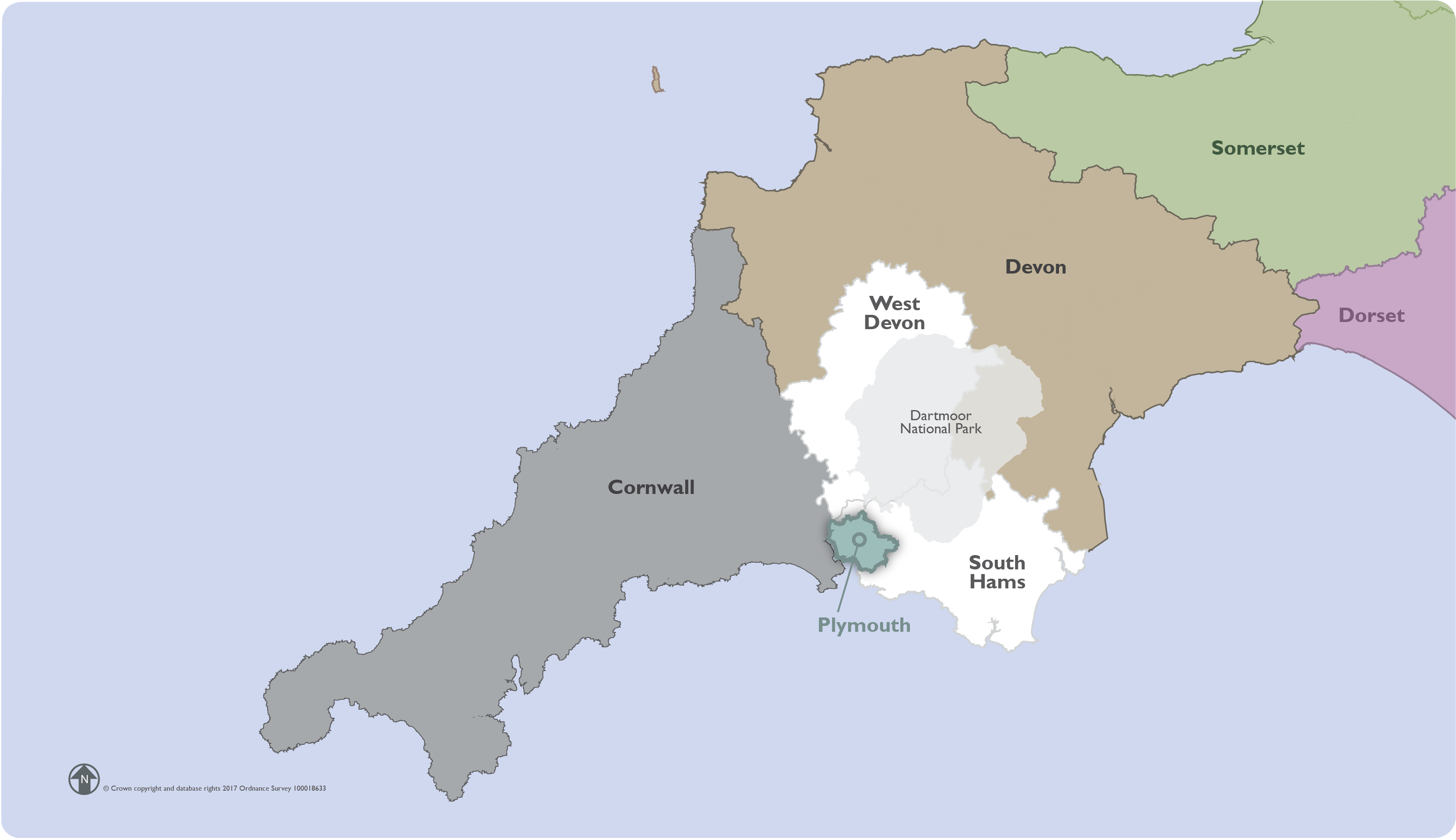 英国德文郡地图图片
