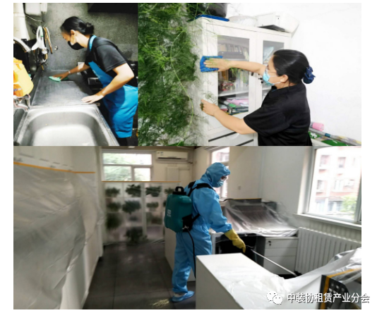 万嘉星河的保洁人员作业现场