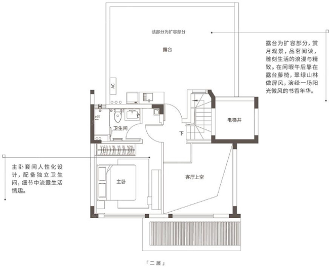 108平两层户型图