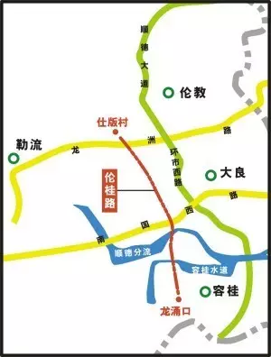 伦桂路南延线规划图图片