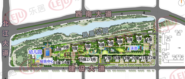 招商樾园项目整体规划图