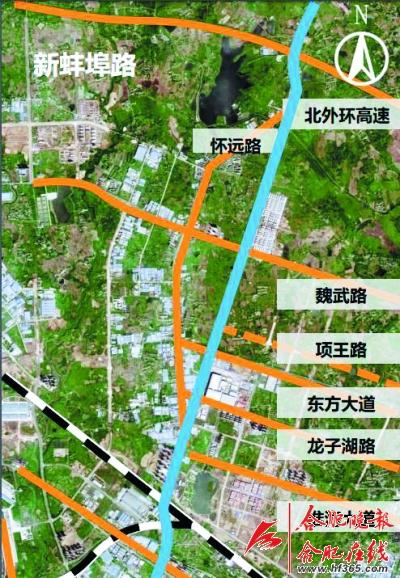 合肥新蚌埠路将打造成新站区第一形象展示大道