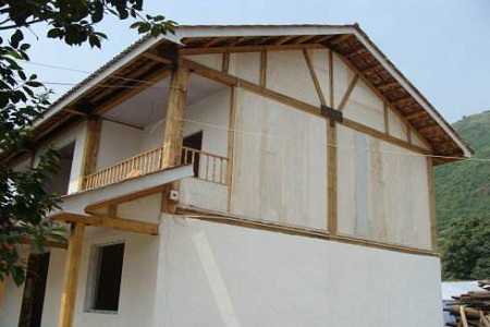 砖木结构屋顶图片