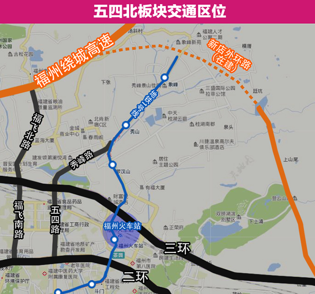 五四北交通區(qū)位圖