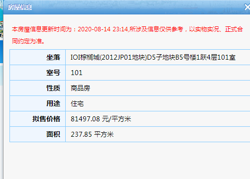 IOI棕榈城15套住宅获批预售