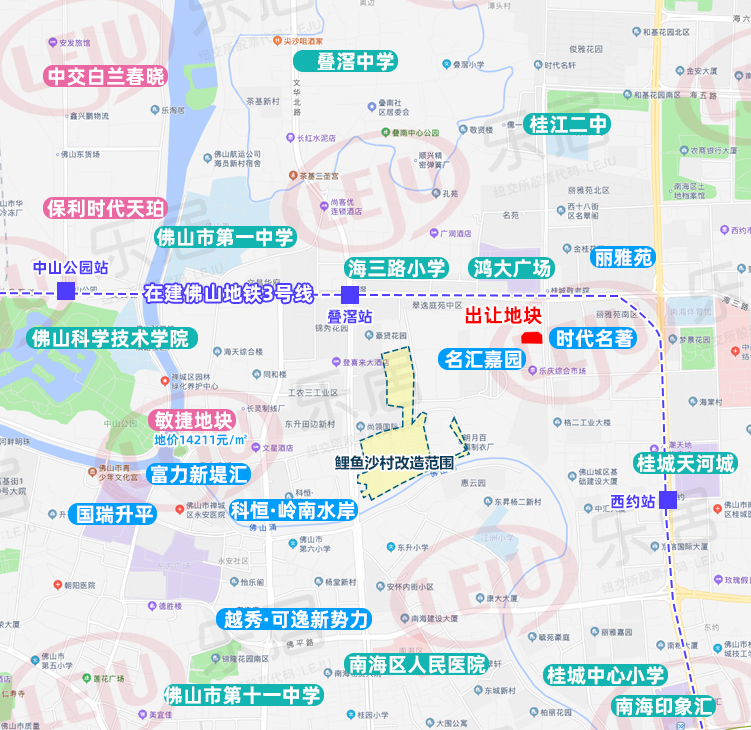 地块位置示意图（制图：黎毓贤）