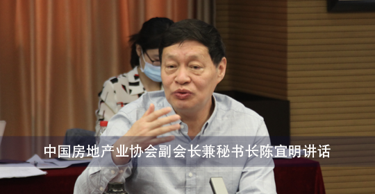 中国房地产业协会副会长兼秘书长陈宜明讲话