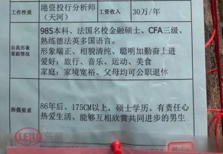 探访天河公园相亲角