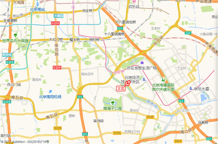 北京亦庄地理位置图片