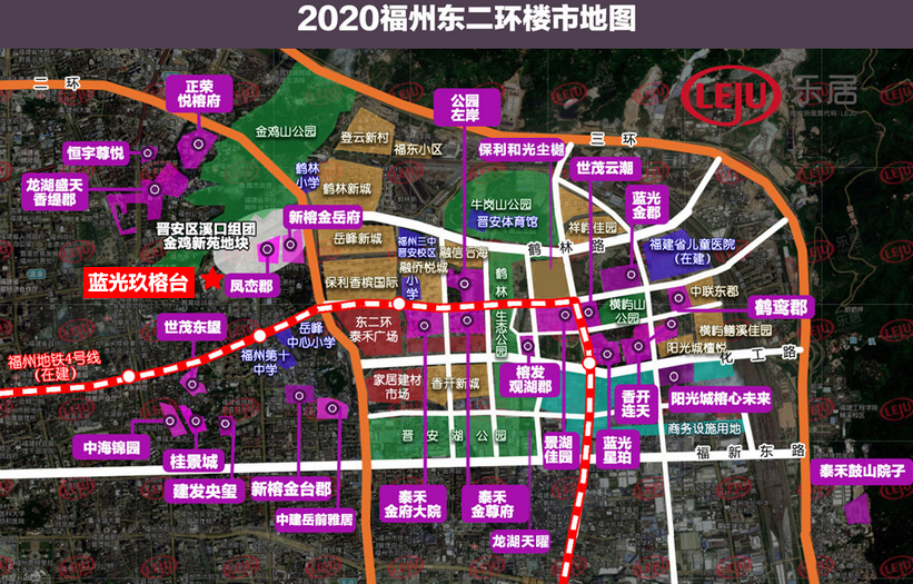 2020年东二环楼市地图（截止8月26日）