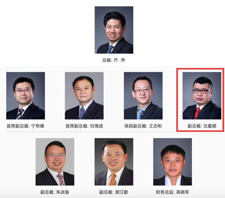 万达商管网站高级管理层名录