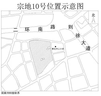 郭宅周邊舊改出讓地塊六位置示意圖