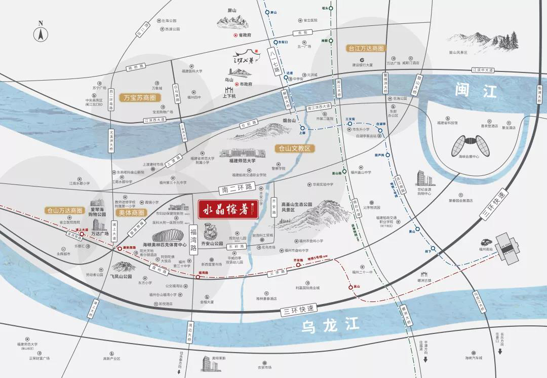 水晶榕著項(xiàng)目區(qū)位圖