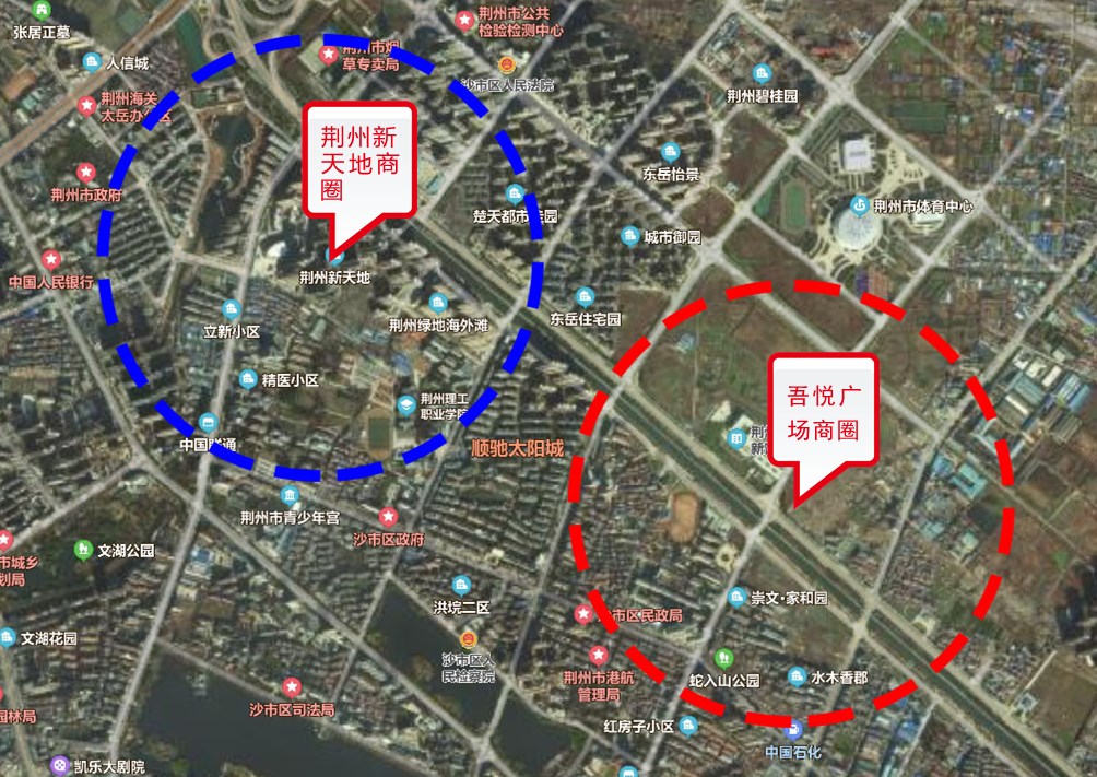 荆州沙北新区地图图片
