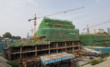中深濮阳中心7月施工进度一览——摄于2020年7月18日
