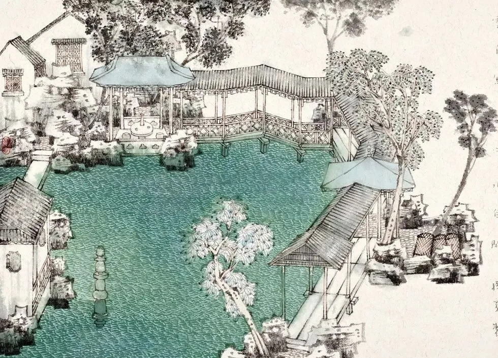 千年之前,文士何恪归乡,建造一座西园,成为东方文人造园之典范.