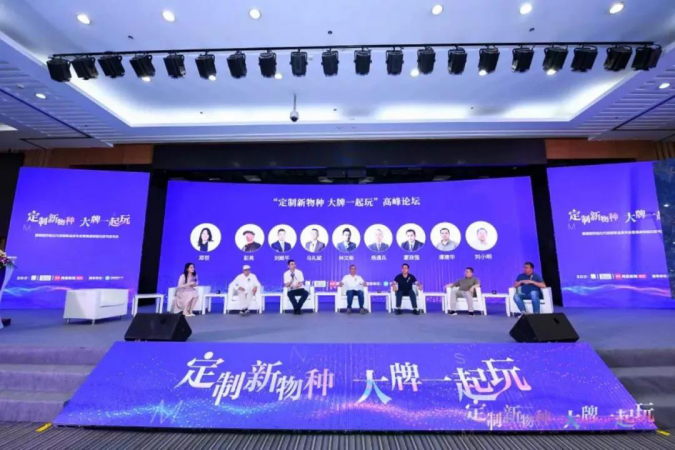 ▲蒙娜丽莎在广州建博会期间举行的“定制新物种大牌一起玩”高峰论坛