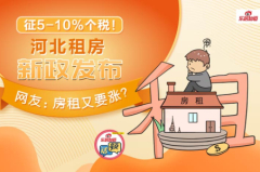 征5-10%个税!河北租房新政发布,网友:房租又要涨?