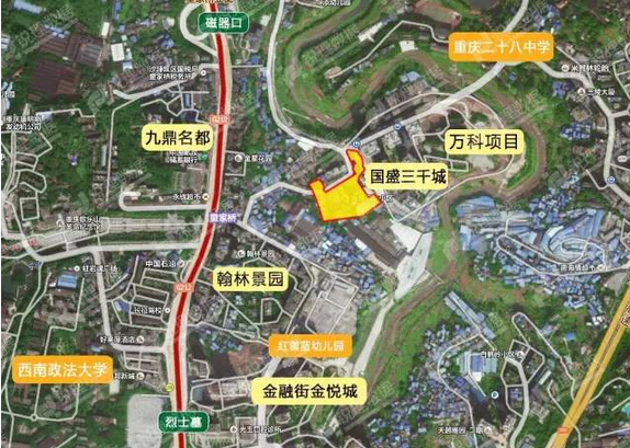 碧桂园1.39亿元磁器口拿地 楼面地价4491元/平方米