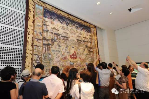 独幅缂丝《观无量寿经图》在苏州博物馆惊艳亮相