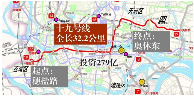 资讯中心 导购 正文19号线延长线将进入增城,这也意味着又有一条地铁