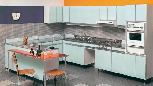 1960年 SieMatic 6006 第一代无拉手厨房：世界上第一套无拉手厨房