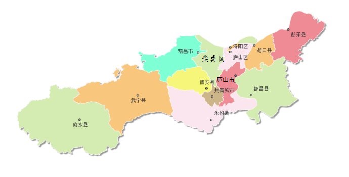 九江地区地图图片