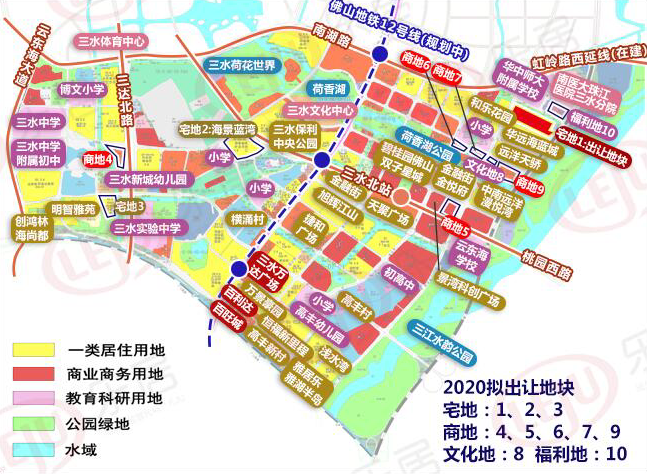 片区规划示意