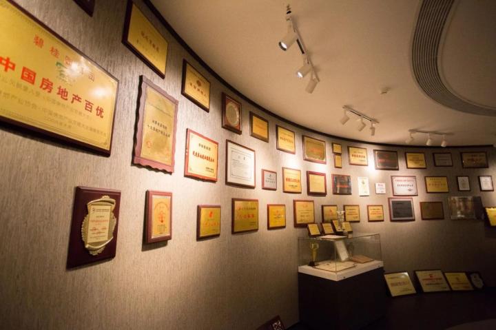 碧桂园集团荣誉墙（部分）