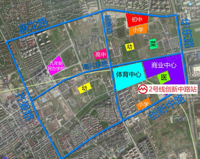 唐镇新市镇第三单元地块规划图含盖配套