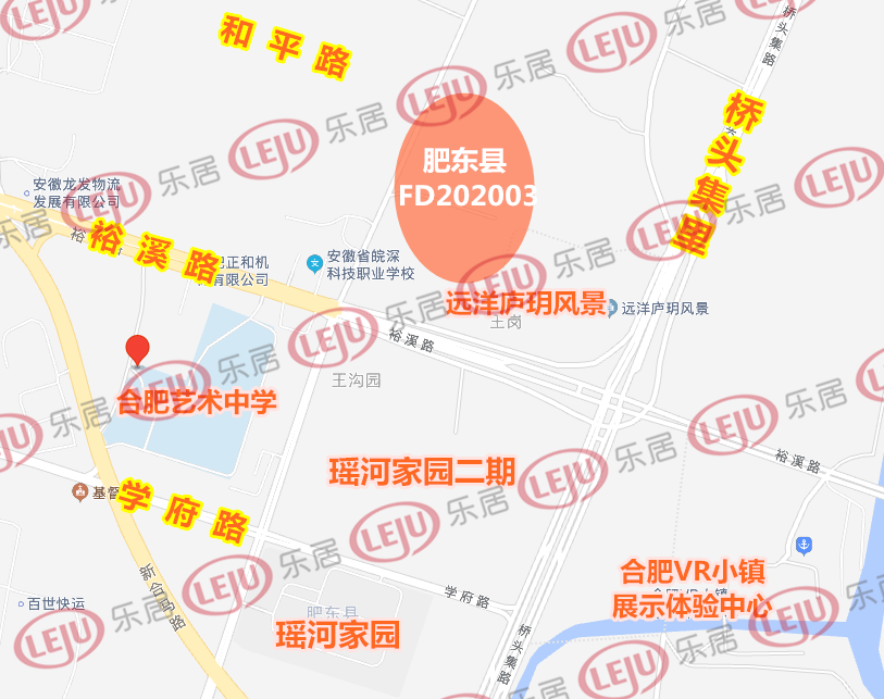 地塊位於肥東東部新城板塊,地塊周邊有主幹道裕溪路,橋頭集路,臨規劃