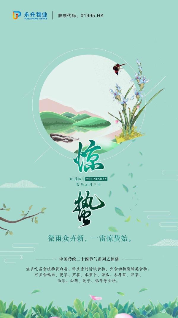 物业服务企业2019惊蛰海报大赏