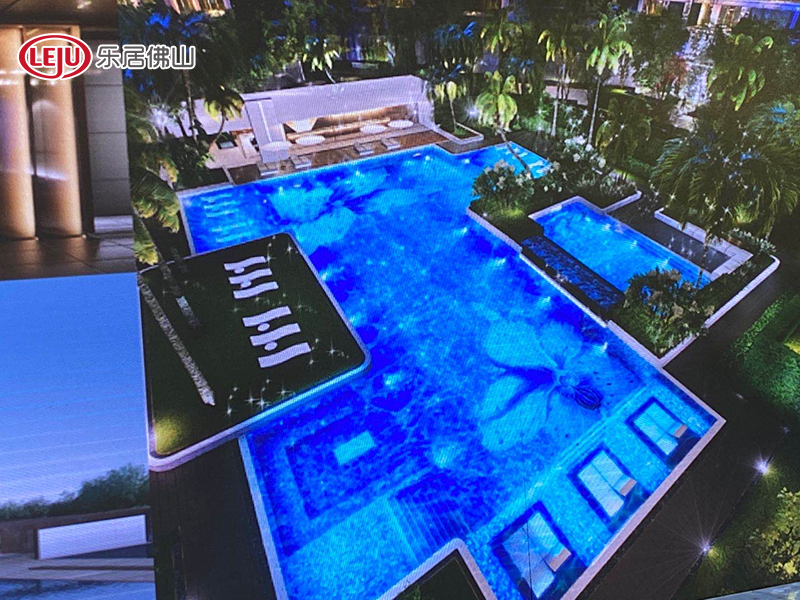 蓝宝石的泳池设计