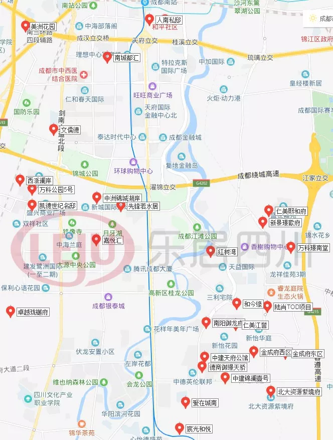 高新区新盘分布图