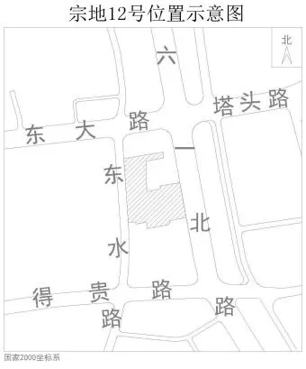 東水路省水文總站周邊舊改地塊位置示意圖