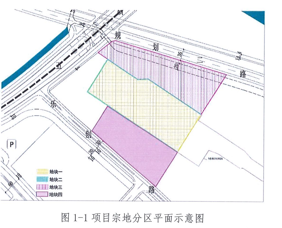 地块分区示意图