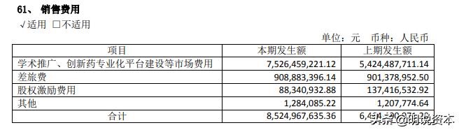 图：2019年恒瑞医药年报附注