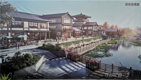 特约记者行荆州郢城文化园首期郢街建设已初见规模