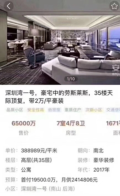 5亿元豪宅"压根就不存在