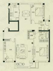 东特新居二期三房二厅二卫户型图