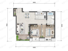 首创·誉华洲A户型户型图