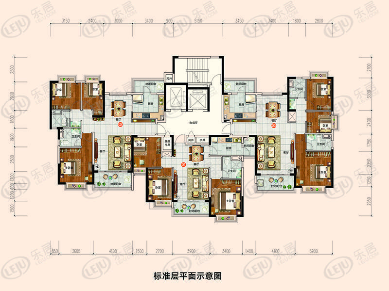 湘潭市岳塘湘潭恒大国际健康城 户型面积84~145㎡ 起价约6500元/㎡