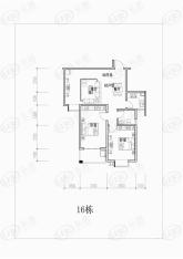 成博牧马庄园2室2厅1卫户型图