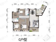 合景领峰4室2厅2卫户型图